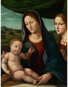 Madonna and Child with the saint Margaret